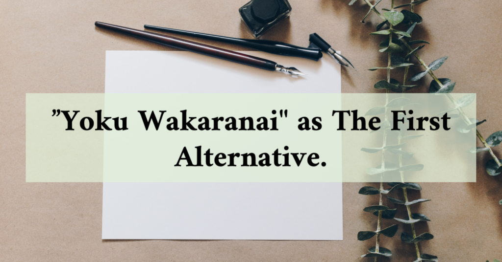 5 Valuable Things To Know About Wakaranai 分からない Edopen Japan