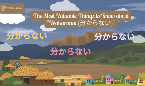 The Most Valuable Things to Know about "Wakaranai (分からない)" - EDOPEN Japan