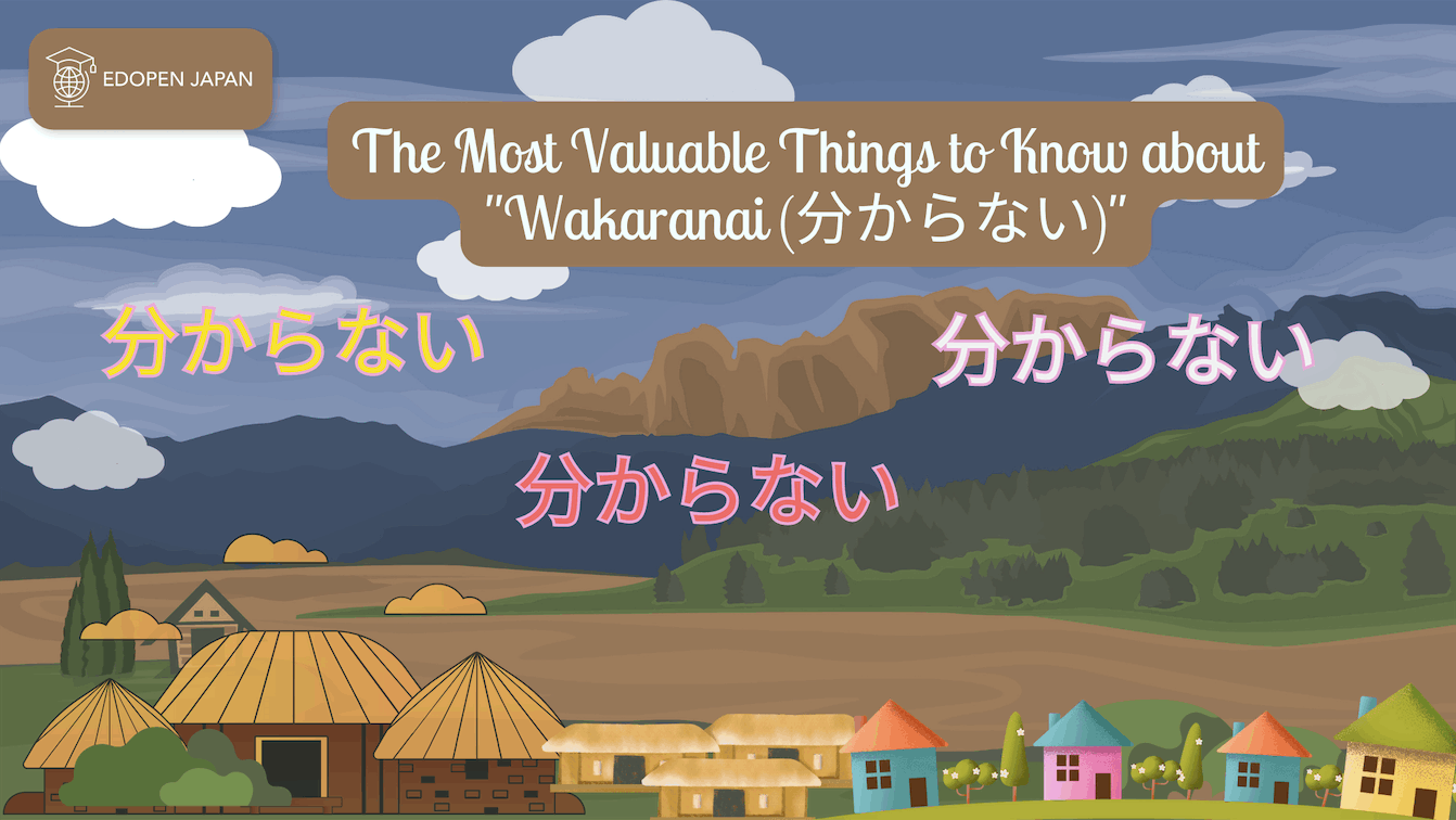 The Most Valuable Things to Know about "Wakaranai (分からない)" - EDOPEN Japan