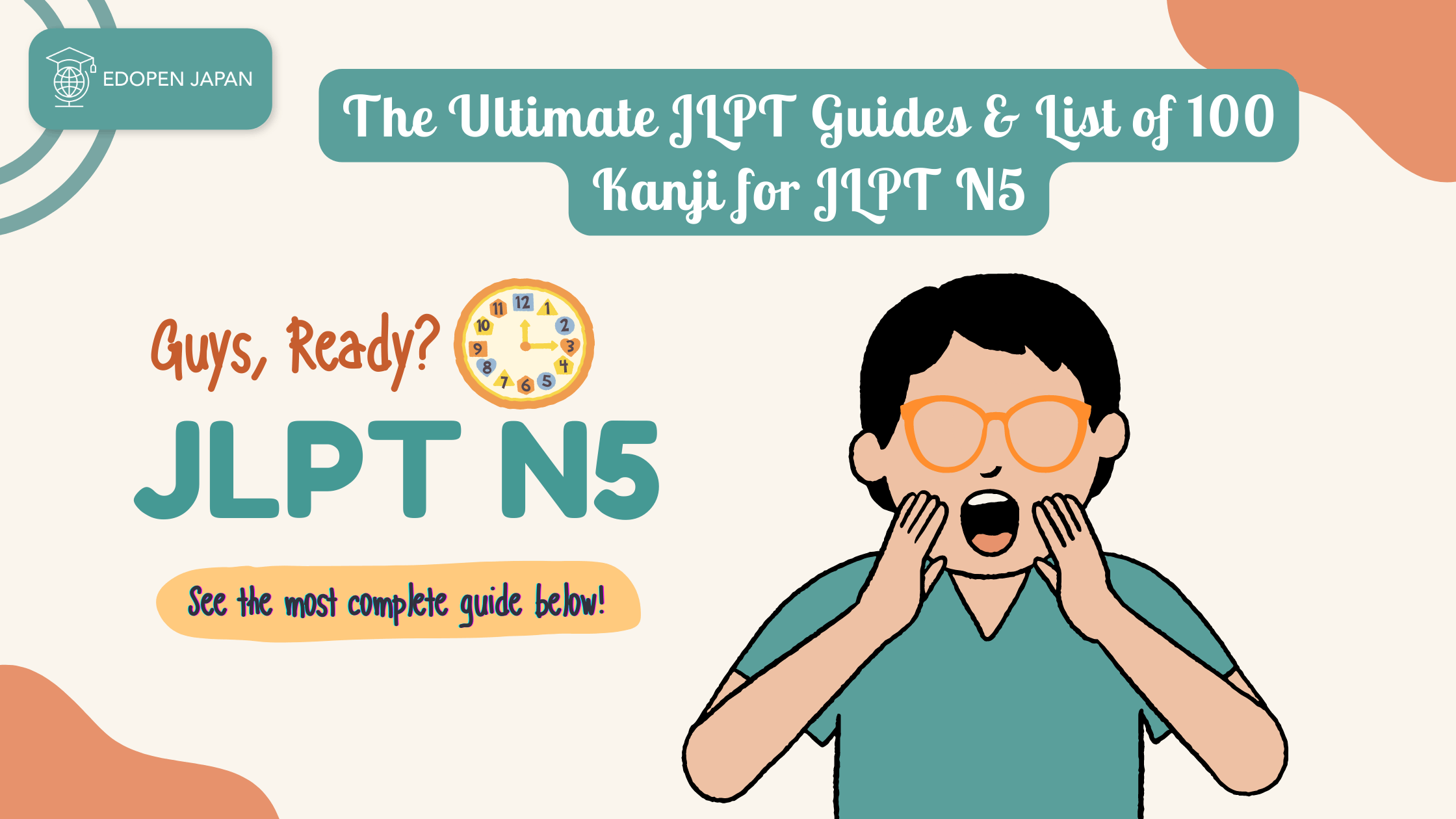 The Ultimate JLPT Guides & List of 100 Kanji for JLPT N5 - EDOPEN Japan