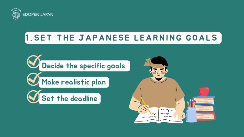 Set your Japanese learning goals