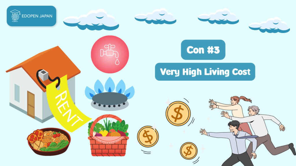 Con #3: Very High Living Cost in Japan - EDOPEN Japan