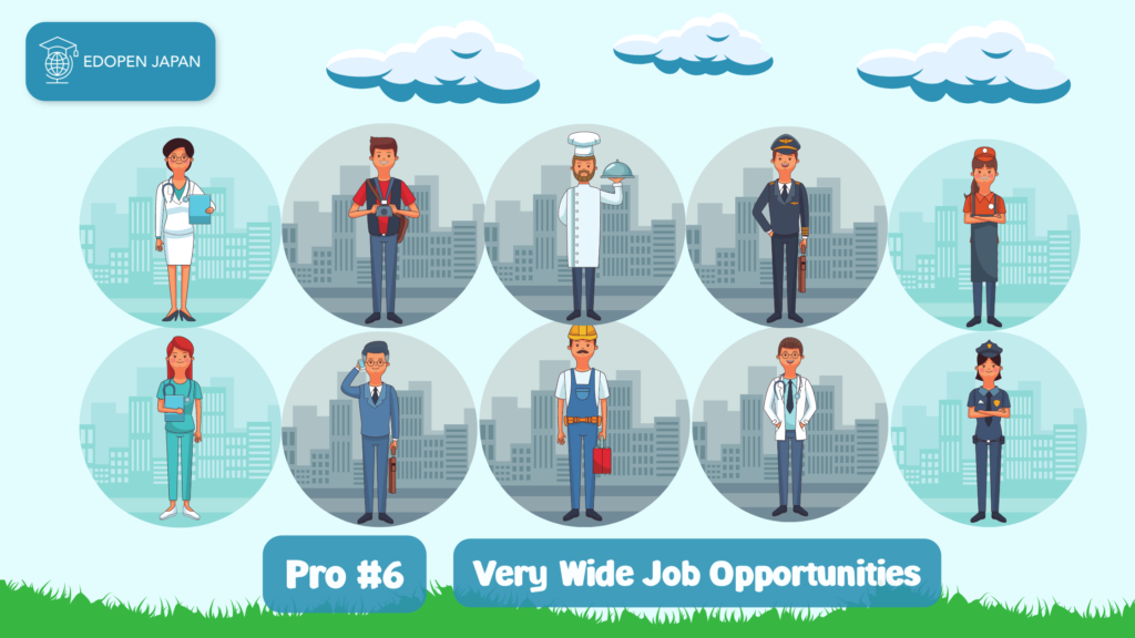 Pro #6: The Wide Job Opportunities - EDOPEN Japan