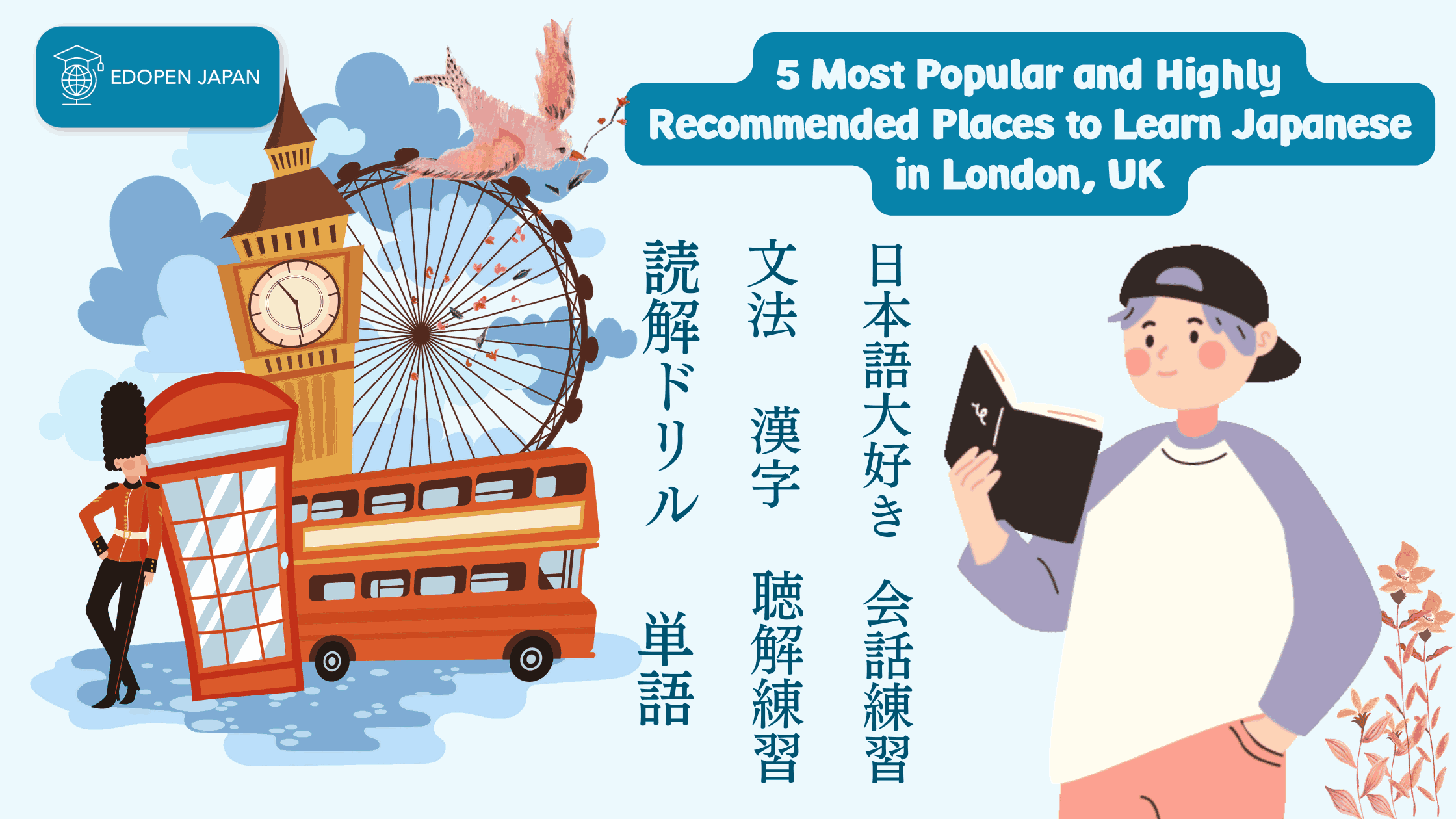 5 Most Popular and Highly Recommended Places to Learn Japanese in London, UK