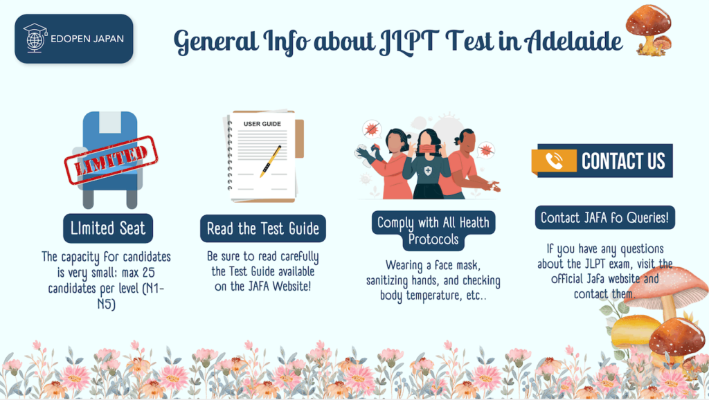 General Info about JLPT Test in Adelaide - EDOPEN Japan