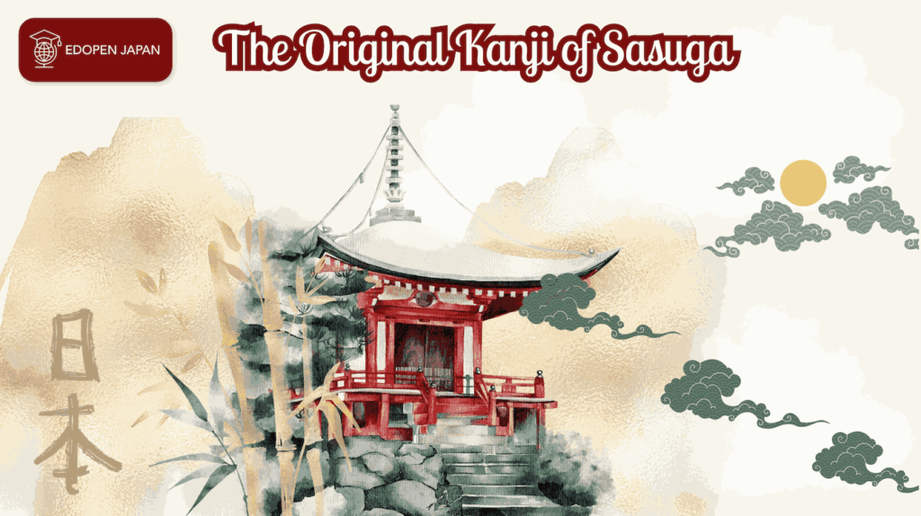 The Original Kanji (Japanese Character) of Sasuga - EDOPEN Japan