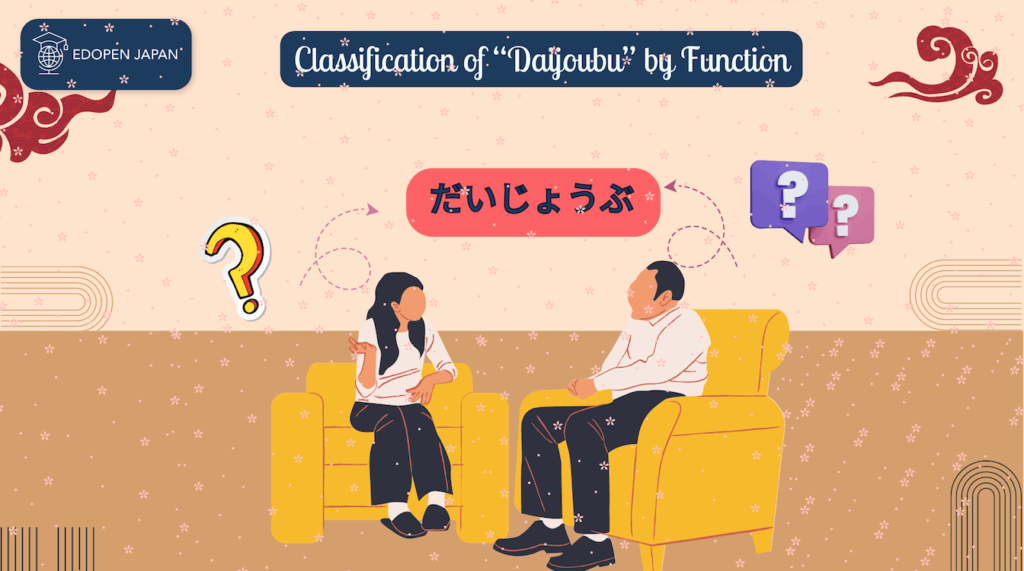 Classification of "Daijoubu" by Function - EDOPEN Japan