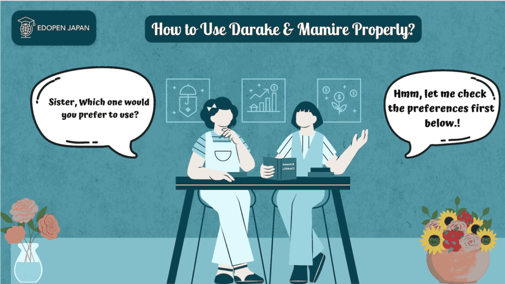 How to Use Darake & Mamire Properly? - EDOPEN Japan