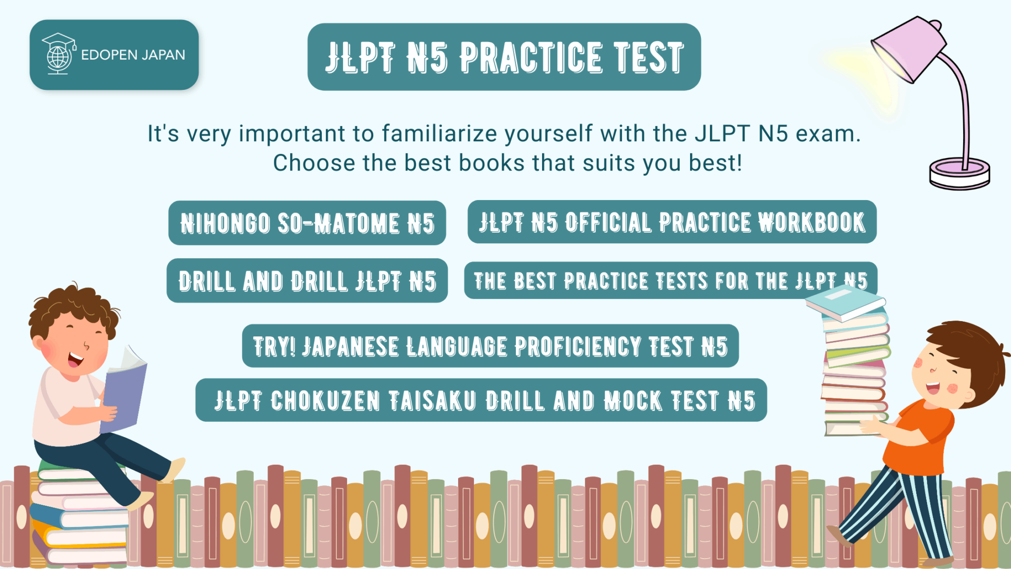 10 Most Famous & Powerful Textbooks to Pass JLPT N5 - EDOPEN Japan