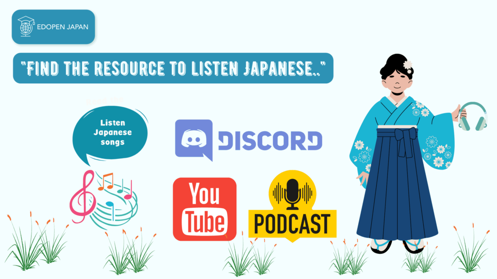 Find the best resource to listen Japanese lesson - EDOPEN Japan