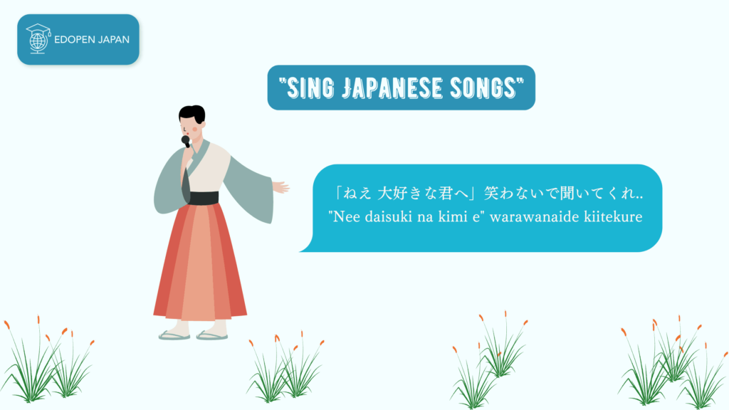 Sing Japanese songs everyday - EDOPEN Japan