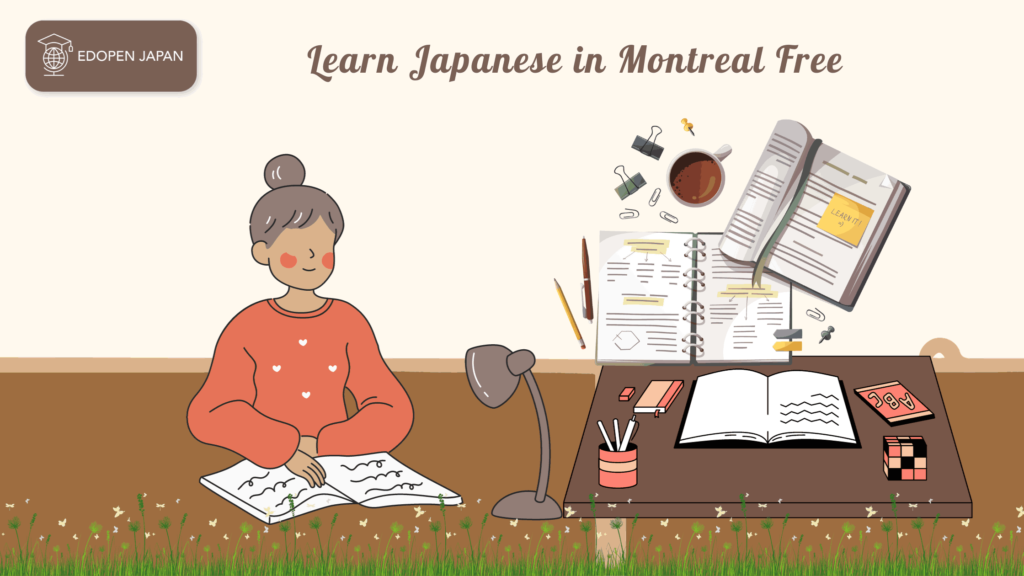 Learn Japanese in Montreal Free - EDOPEN Japan